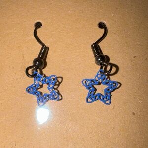 Blue Star Earrings